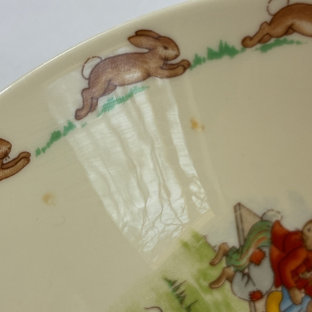 Whimsical Vintage Royal Doulton Bunnykins 3-Piece Bone China Set Easter Bunny - Picture 2 of 15